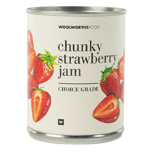 Woolworths Chunky Strawberry Jam 450g