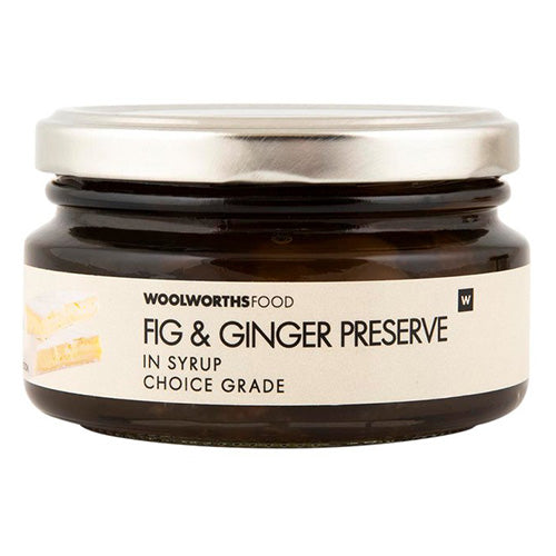 Woolworths Fig and Ginger Preserve 200g