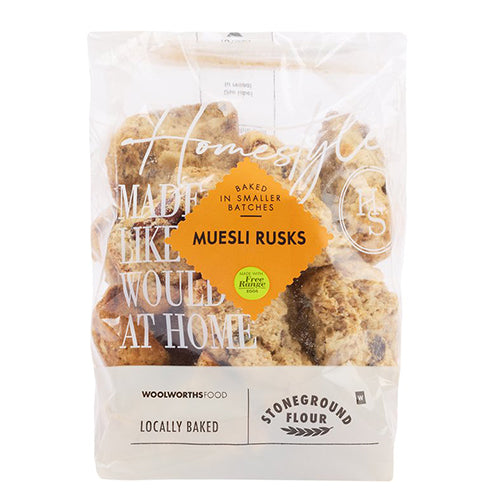 Woolworths Homestyle Muesli Rusks 450g