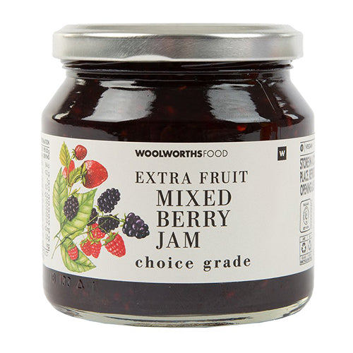 Woolworths Mixed Berry Jam 340g
