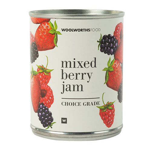Woolworths Mixed Berry Jam 450g