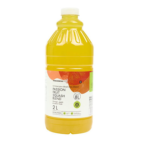 Woolworths Passion Fruit Squash Blend 2Ltr