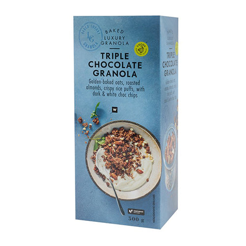 Woolworths Triple Chocolate Luxury Granola 500g