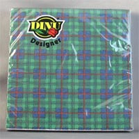 DINU Napkins Tartan (Pack of 20) 111g