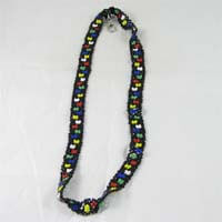 African Hut Beaded Wide Lanyard with Zulu Flower Design 31g