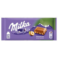 Milka Hazelnut (Broken) Milk Chocolate Bar 100g