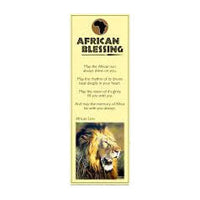 African Hut Bookmark with Male Lion Picture 5g