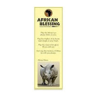 African Hut Bookmark with Rhino Picture 5g