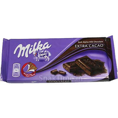 Milka Extra Cocoa Dark Chocolate Bar 100g