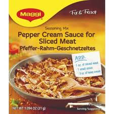 Maggi Creamy Pepper Sauce for Sliced Meat 27g
