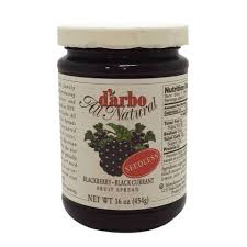 D Arbo Fruit Spread Blackberry Black Currant Seedless 454g