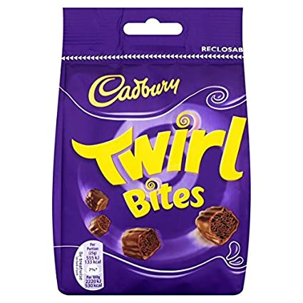 Cadbury Twirl (Dipped Flake) Bites Bag 109g