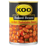 Koo Baked Beans in Hot Chakalaka Sauce (Kosher) 410g