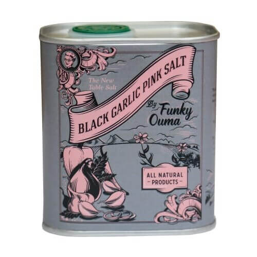 Funky Ouma Black Garlic Pink Salt (Tin) 320g