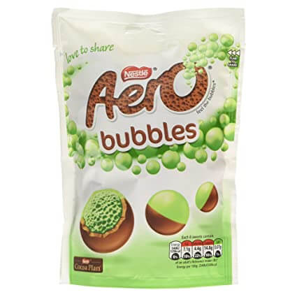 Nestle Aero Bubbles Peppermint Pouch (HEAT SENSITIVE ITEM - PLEASE ADD A THERMAL BOX TO YOUR ORDER TO PROTECT YOUR ITEMS 92g