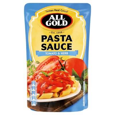 All Gold Pasta Sauce Tomato and Herb 405g