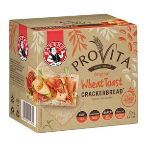 Bakers Provita Crackerbread Wheat 125g