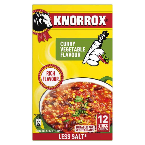 Knorrox Stock Cubes 12 Blocks - Vegetable Curry 120g