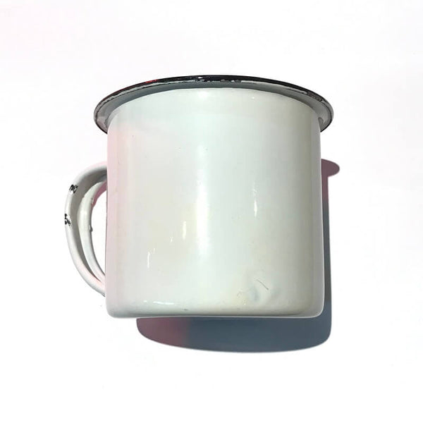 African Hut Tin White Mug 92g